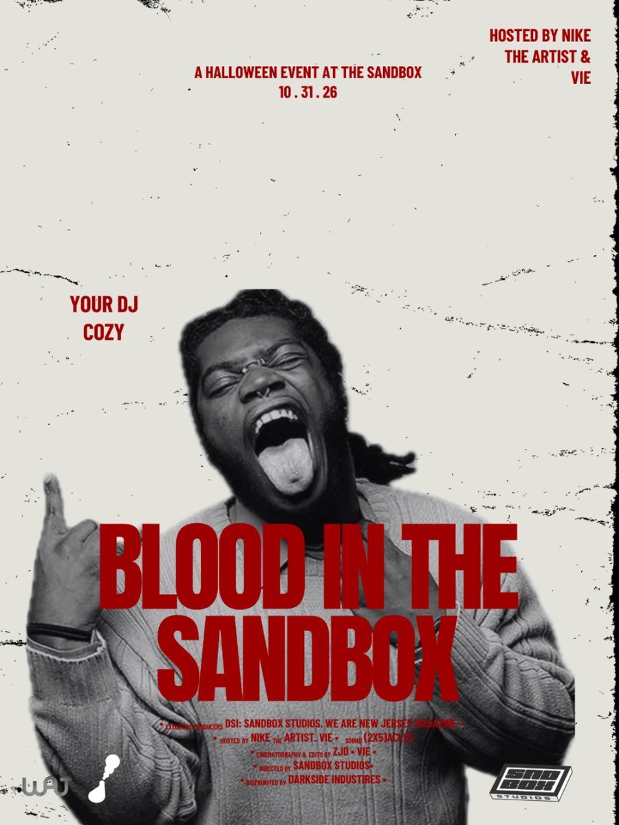 DJ Cozy — Blood in the Sandbox DJ poster