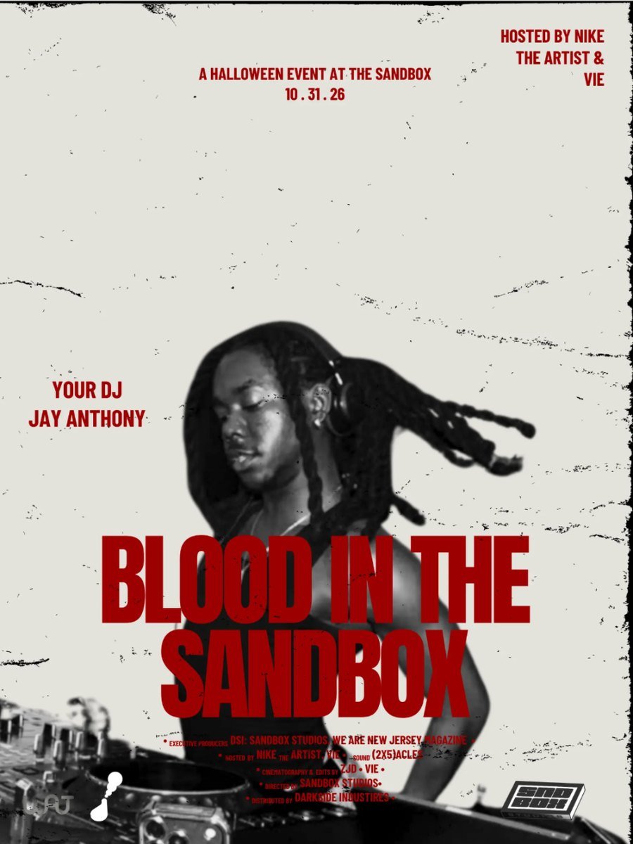 Jay Anthony — Blood in the Sandbox DJ poster