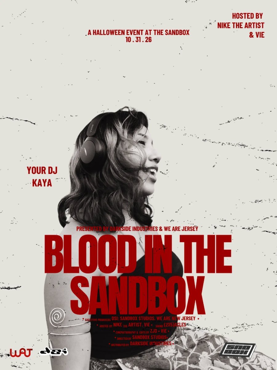 Kaya — Blood in the Sandbox DJ poster
